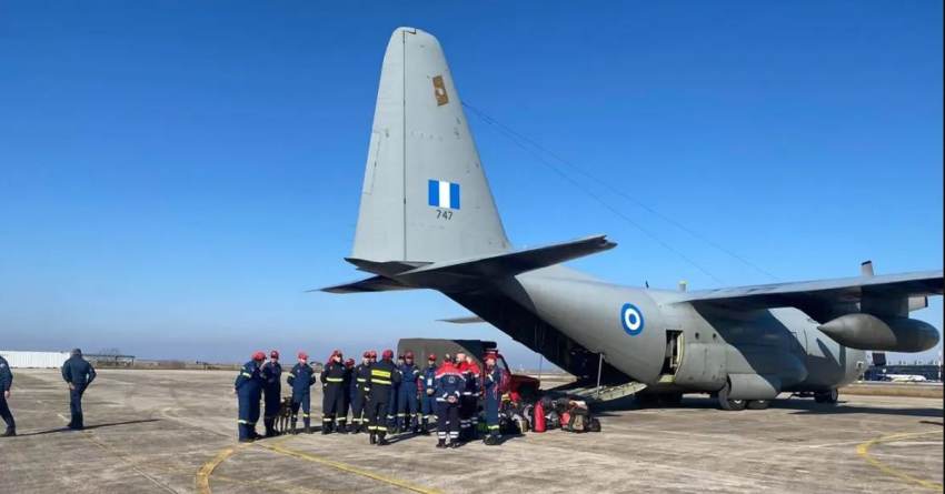 Απογειώθηκε από την Ελευσίνα το C-130 με το δεύτερο κλιμάκιο της ΕΜΑΚ για το Ιντσιρλίκ