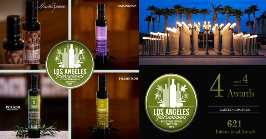 Λος Άντζελες 2023 : 4 στα 4 για τους βιολογικούς ελαιώνες Σακελλαρόπουλου