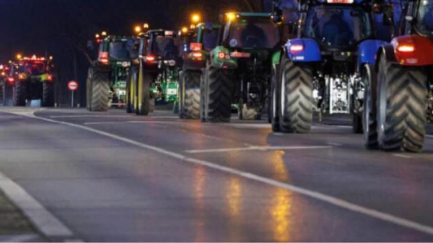 Πάνω από 2.500 τρακτέρ αναμένεται να καταφτάσουν στις Βρυξέλλες