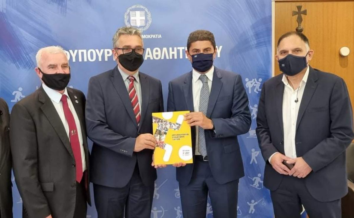 Νεοκλής Κρητικός: Η Λακωνία πρωτοπόρα στον Παγκόσμιο Παιδικό Αθλητισμό.  Συνάντηση με το προεδρείο της I.C.G. και τον υφυπουργό Λευτέρη Αυγενάκη.