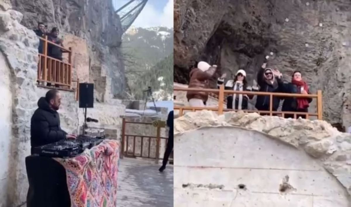 Βέβηλες εικόνες από την Παναγία Σουμελά:γύρισαν βίντεο κλιπ στον περίβολο του ναού