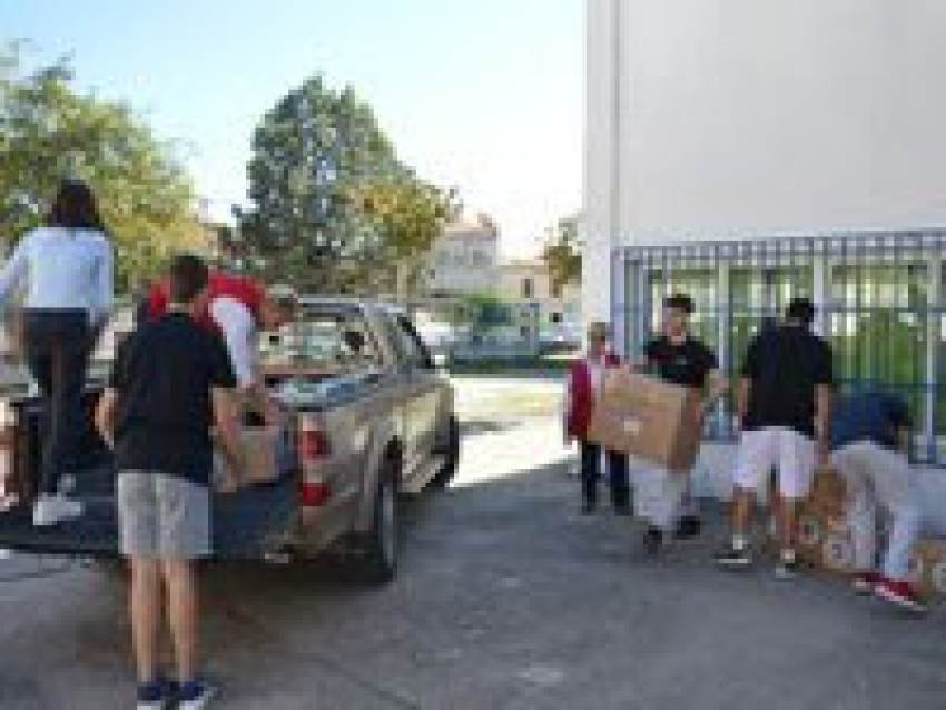 Τοπικού Τμήματος Σπάρτης για να αποσταλούν στους πλημμυροπαθείς της Θεσσαλίας.