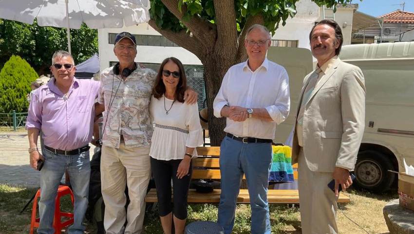 Επίσκεψη Δημάρχου Σπάρτης στα γυρίσματα της ταινίας «Melina's Dream»