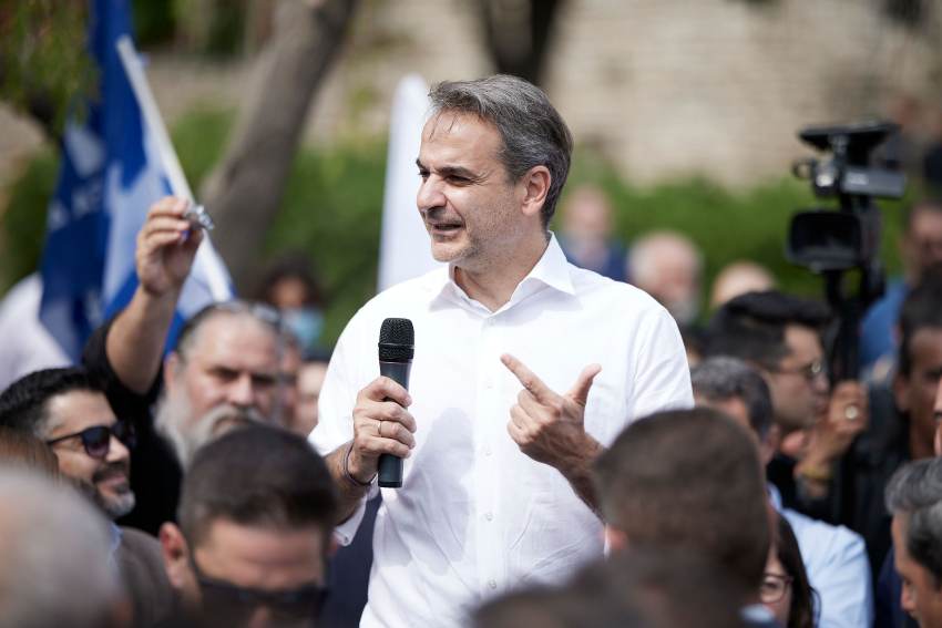 Επίσκεψη του Προέδρου της Νέας Δημοκρατίας Κυριάκου Μητσοτάκη στις Βρύσες Αποκορώνου, στον Πλατανιά και στο Καστέλι Κισσάμου