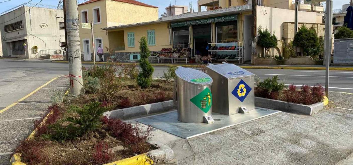 ΥΓΕΙΟΝΟΜΙΚΗ ΑΝΑΒΑΘΜΙΣΗ ΜΕ ΤΕΣΣΕΡΙΣ ΝΕΟΥΣ ΥΠΟΓΕΙΟΥΣ ΚΑΔΟΥΣ ΔΙΑΒΑΘΜΙΣΜΕΝΗΣ ΣΥΜΠΙΕΣΗΣ ΚΑΙ ΑΠΟΘΗΚΕΥΣΗΣ ΑΠΟΡΡΙΜΜΑΤΩΝ